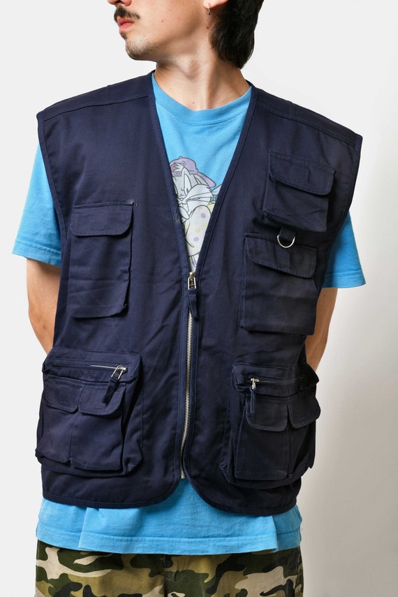 Men's Multi Pocket Workwear Vest Waistcoat Fishing Gilet Fisherman Utility  Top
