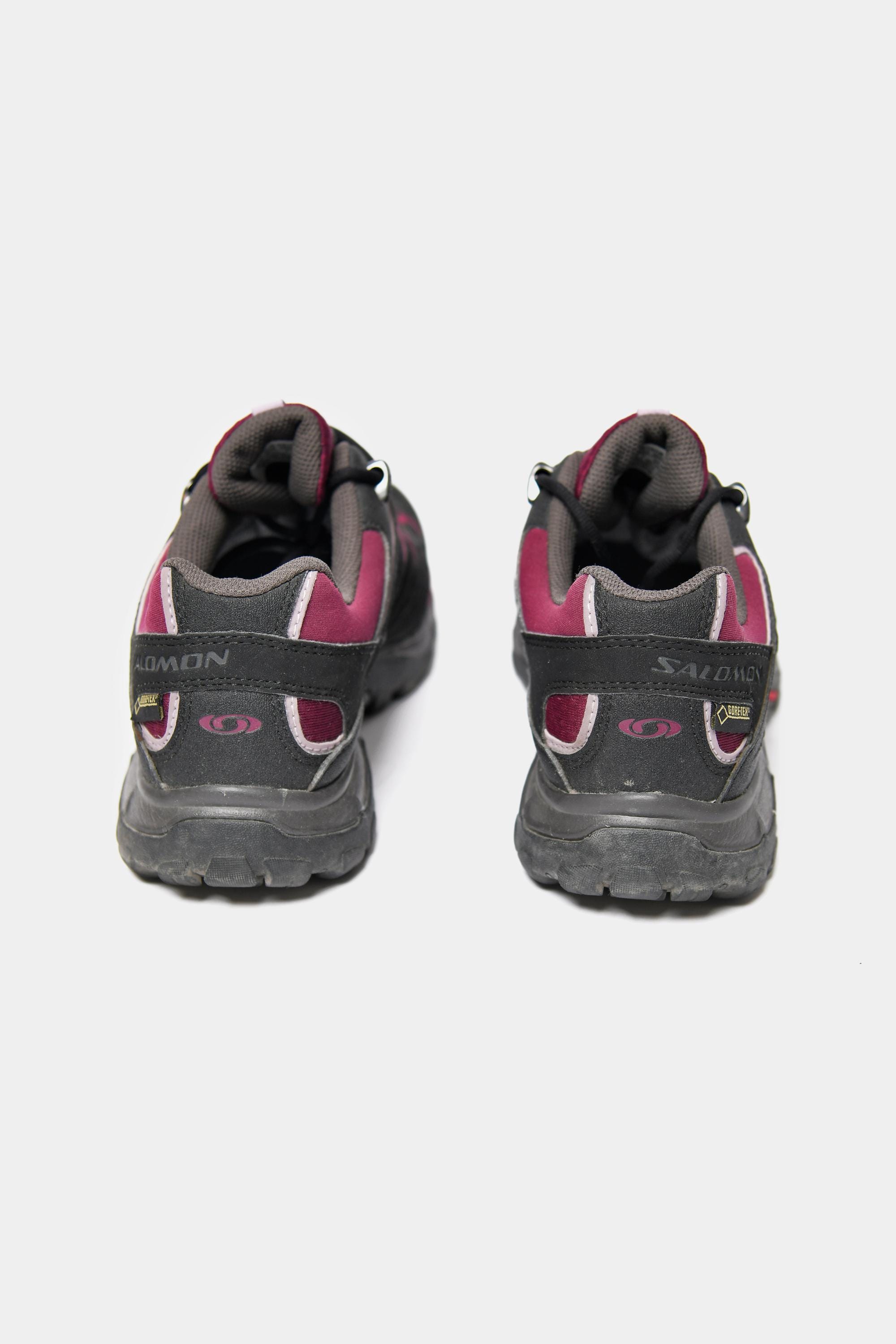 Salomon Ellipse GTX W Hiking Shoes for Women Black Burgundy Purple