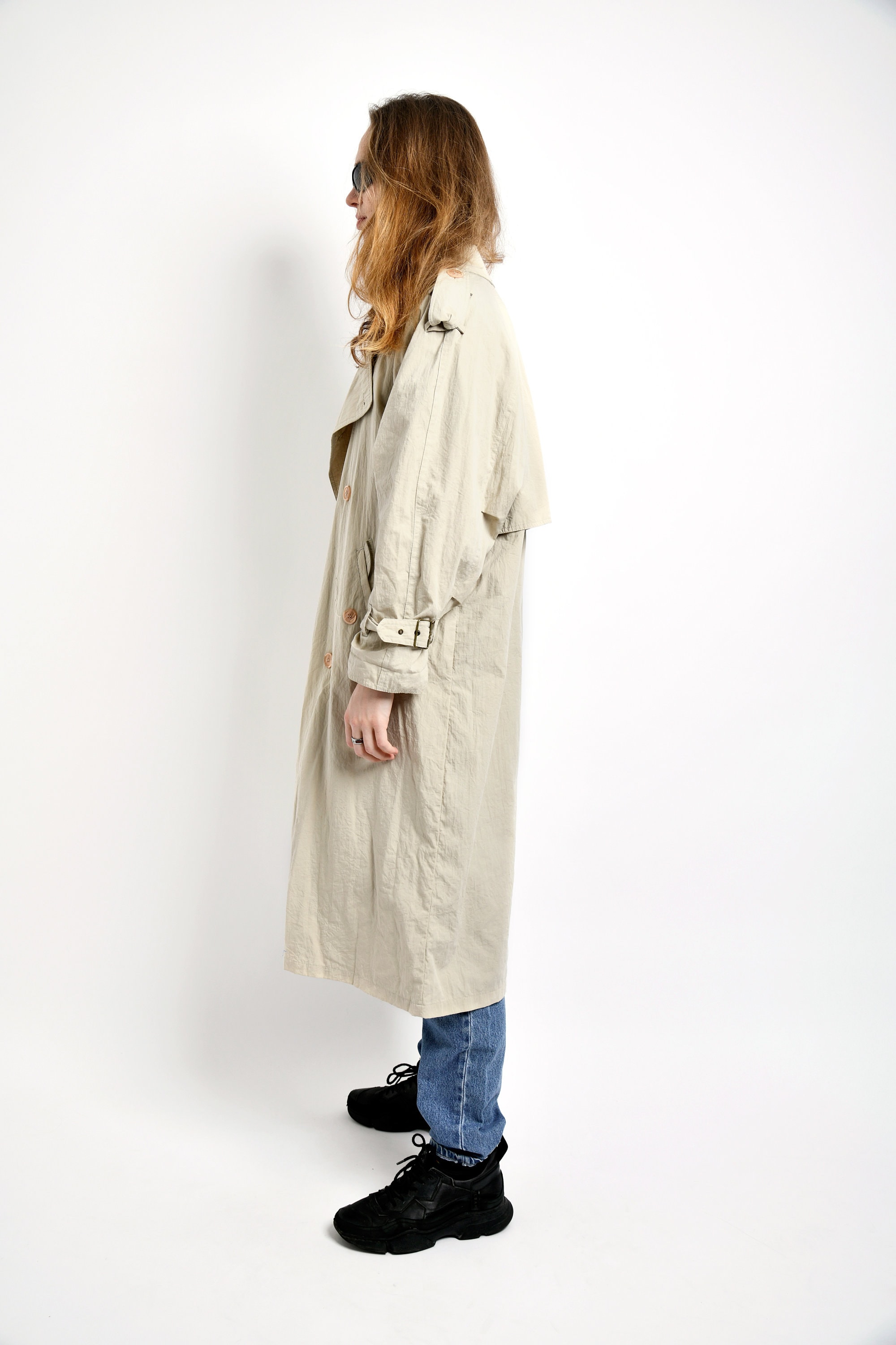 VegavintageFinds Vintage Reversible Trench Coat/ Raincoat