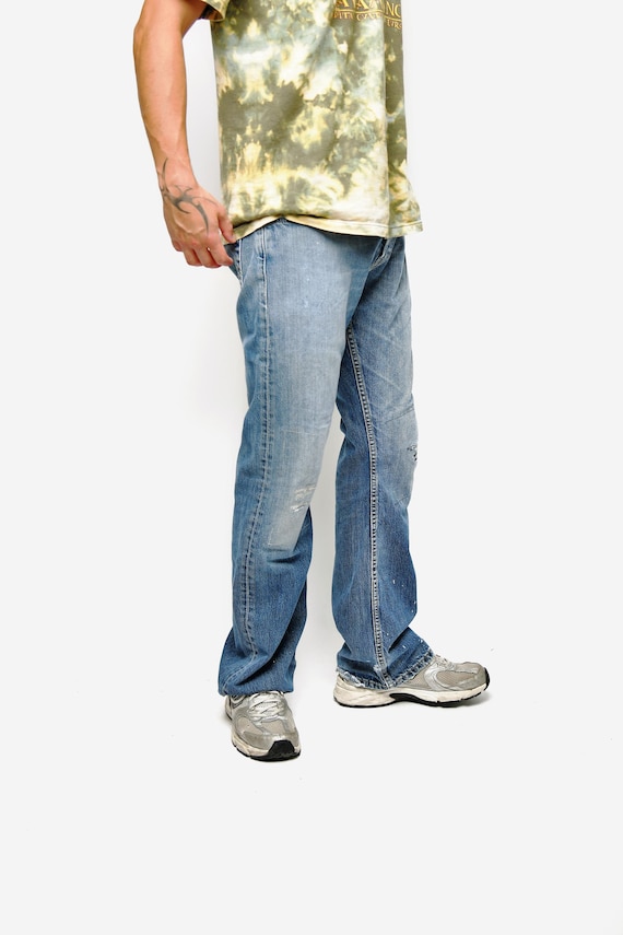 LEVI'S 512 vintage distressed flared jeans men's … - image 1