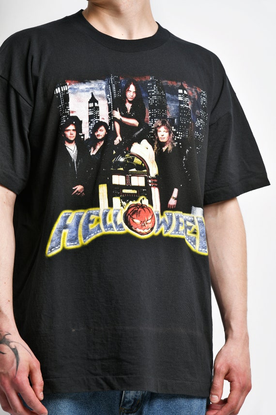 80s Helloween ラグラン　ヴィンテージバンドTシャツ 80s Helloween ラグラン ヴィンテージバンドTシャツ - メルカリ