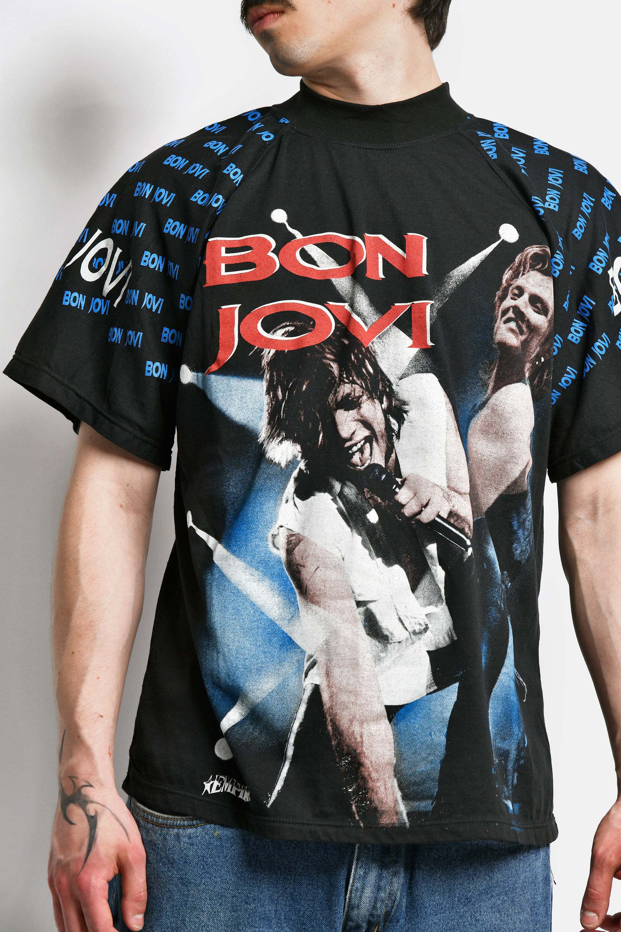 Bon Jovi Rock Music Band T-shirt Unisex, Vintage Black Printed