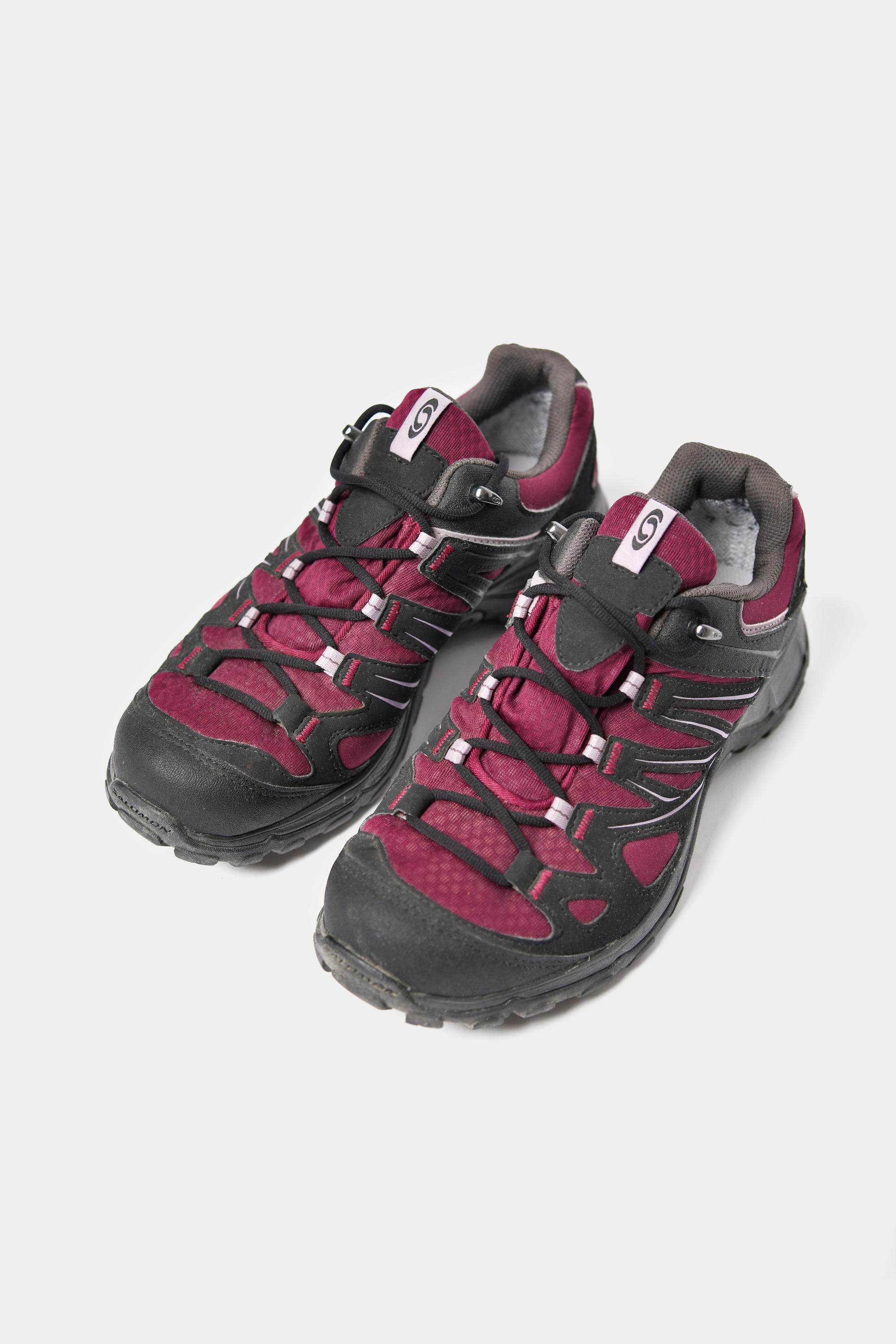 Salomon Ellipse GTX W Hiking Shoes for Women Black Burgundy Purple