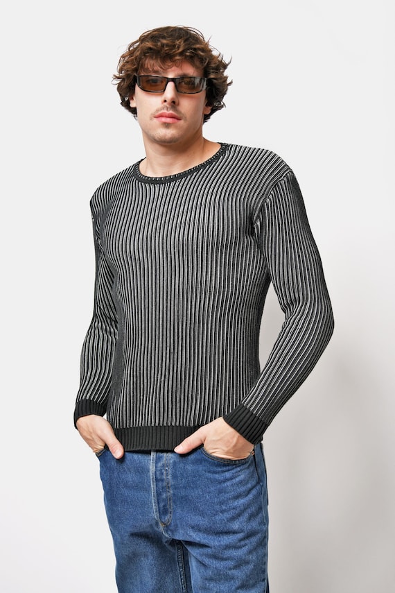 Grey What Colour Jumper Goes With Blue Jeans Y2K Men's Sweater In