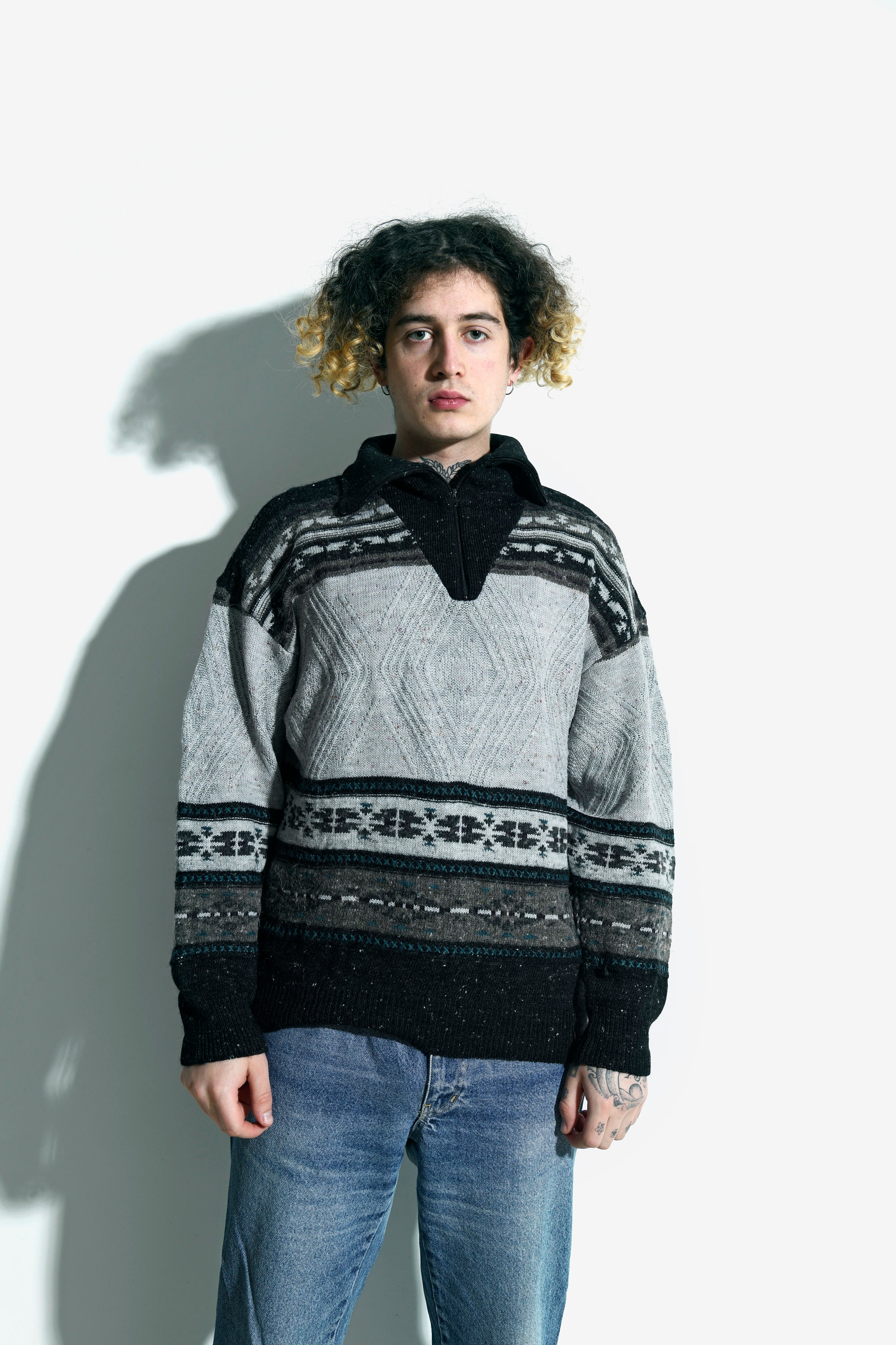mens retro knitwear