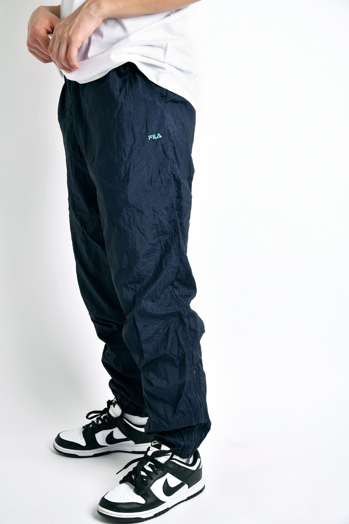 fila navy joggers