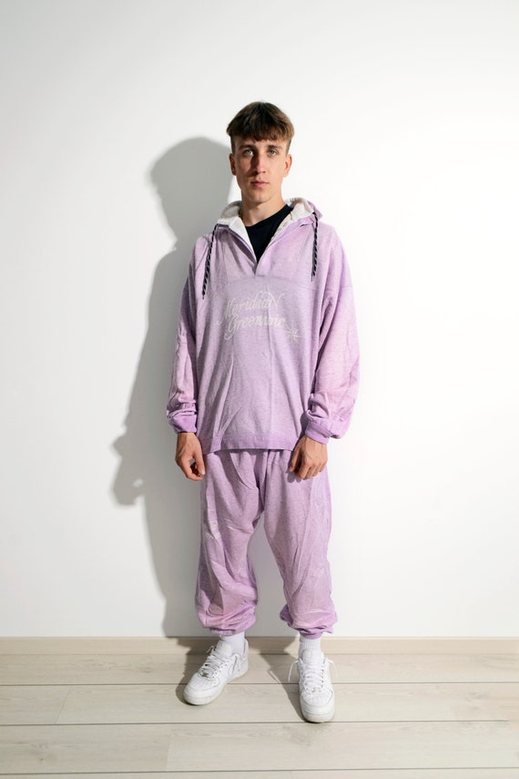 Mens purple jogging suit Clearance