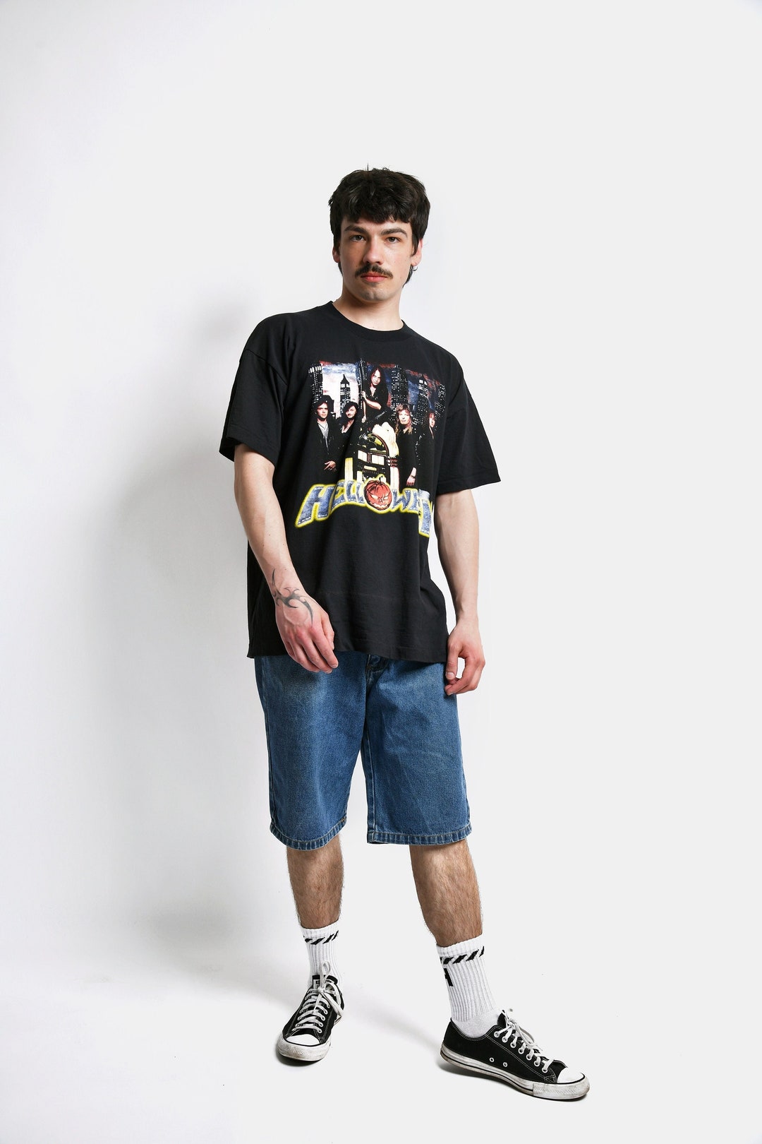 80s Helloween ラグラン　ヴィンテージバンドTシャツ 80s Helloween ラグラン ヴィンテージバンドTシャツ - メルカリ