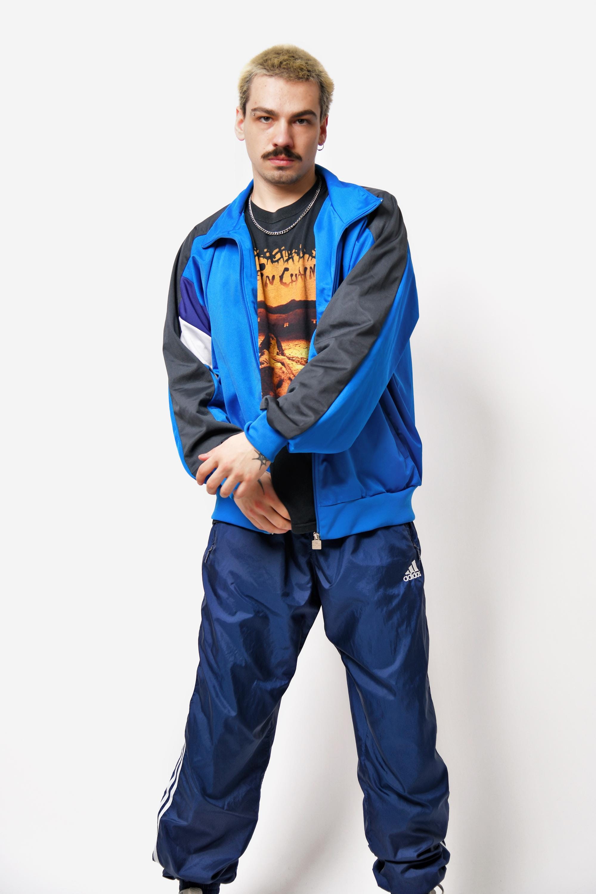 Montana Hamburg Retro 80s Track Jacket in Blue Colour for Men