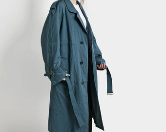 Classic Blue Trench Coat Unisex | Detective Autumn Fall
