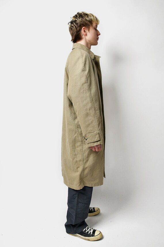 80s retro detective trench coat men's beige | Fal… - image 5