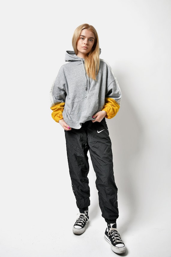 LEVI'S vintage hoodie grey yellow women's | 90s Y2