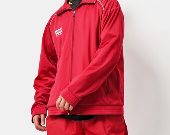 Vintage Y2K UMBRO Sport Jacket Mens Red Colour | Men's 00s
