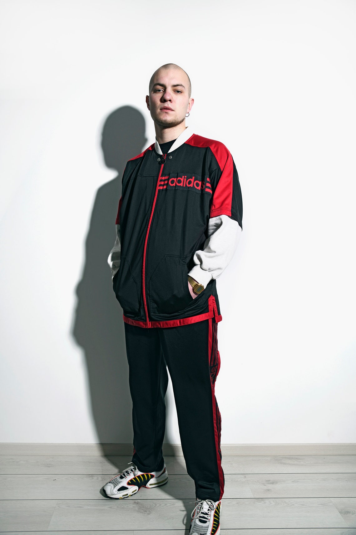 Adidas Originals vintage tracksuit black for men Old School | Etsy