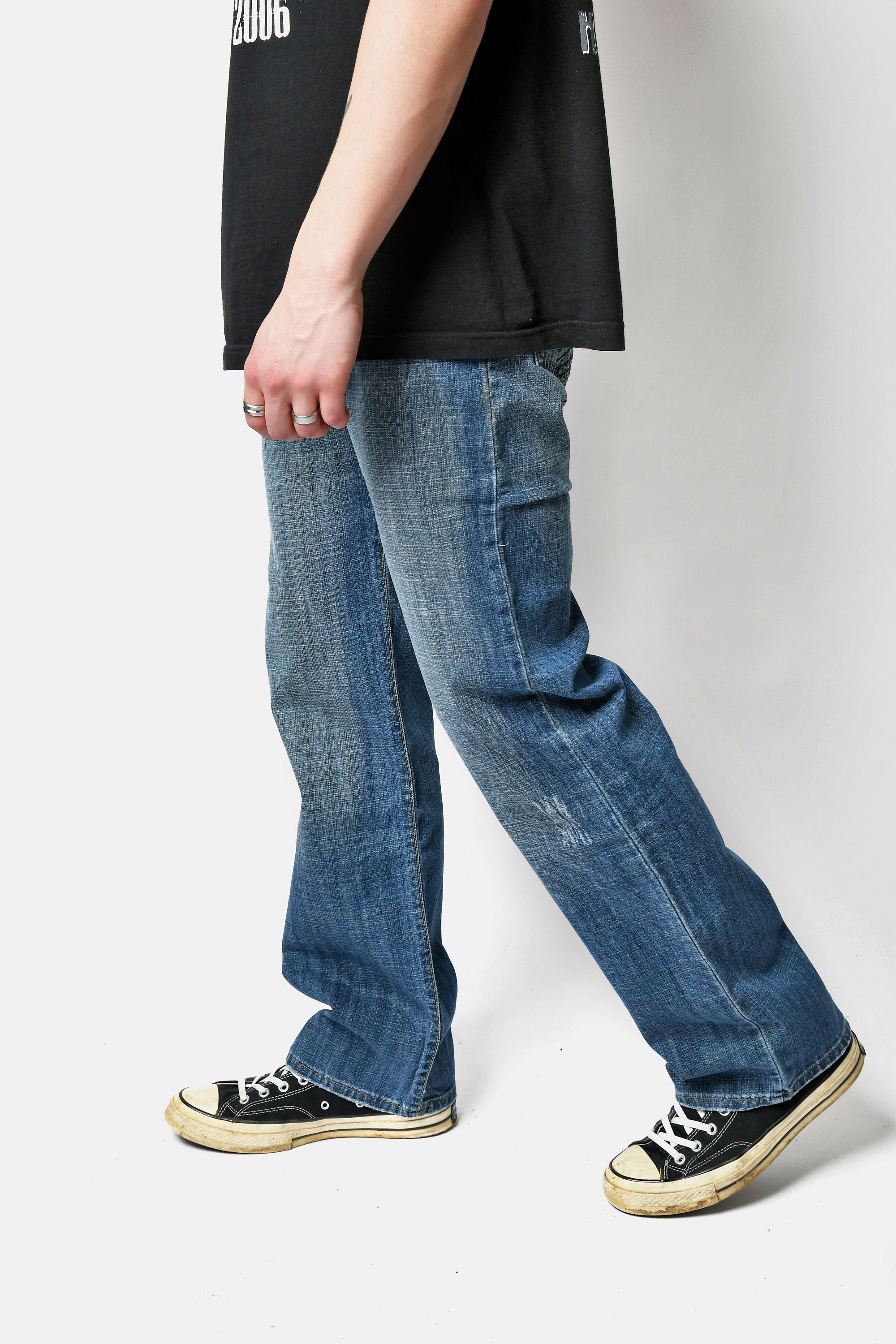 Y2K Dolce Gabbana D&G Blue Jeans With Big Back Logo | 2000s Y2K Dolce Gabbana D&G Blue Jeans With Big Back Logo | 2000s