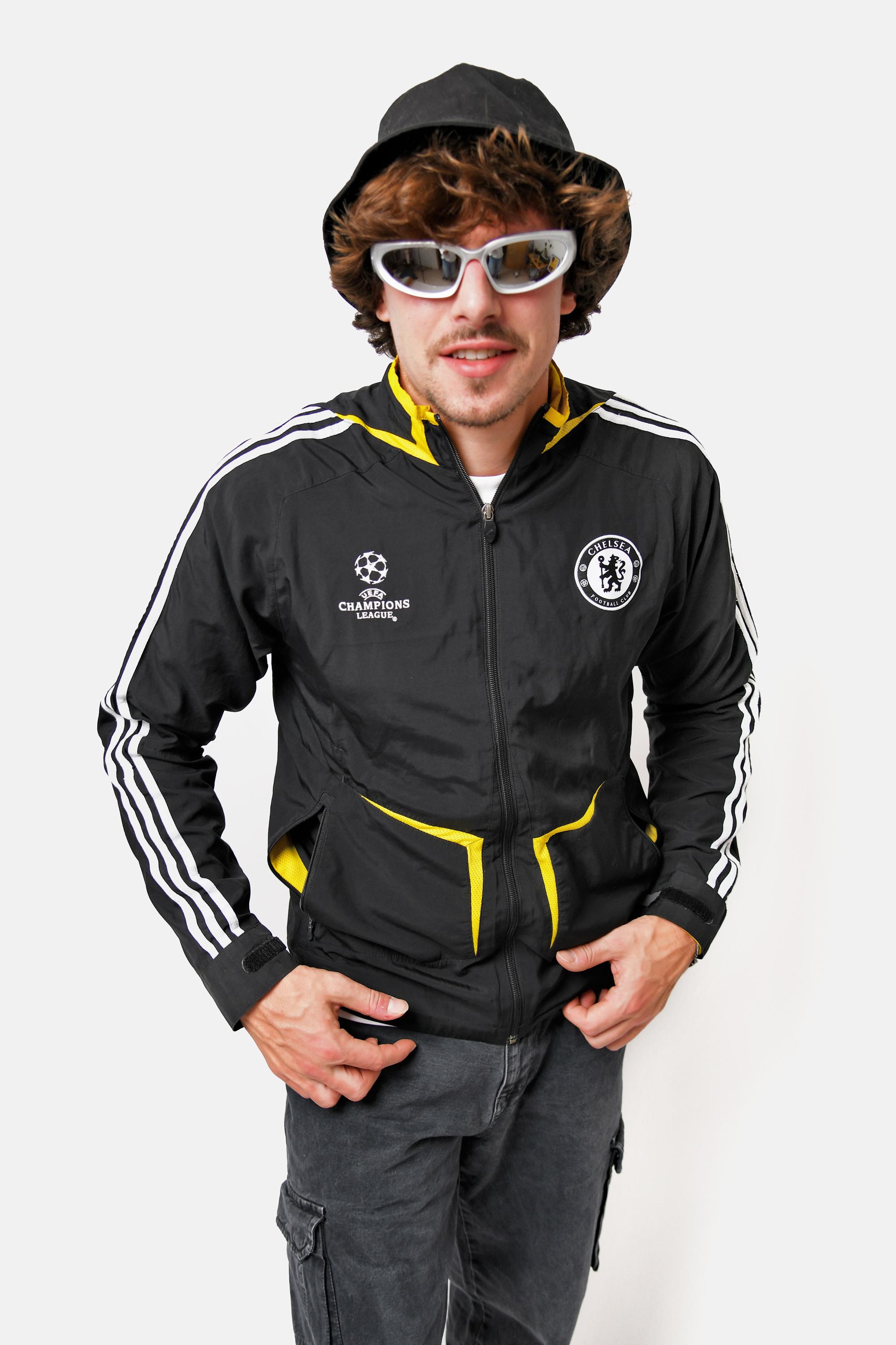 UEFA Champions League CHELSEA Adidas Windbreaker Jacket Black