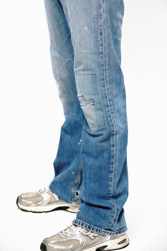 LEVI'S 512 vintage distressed flared jeans men's … - image 9
