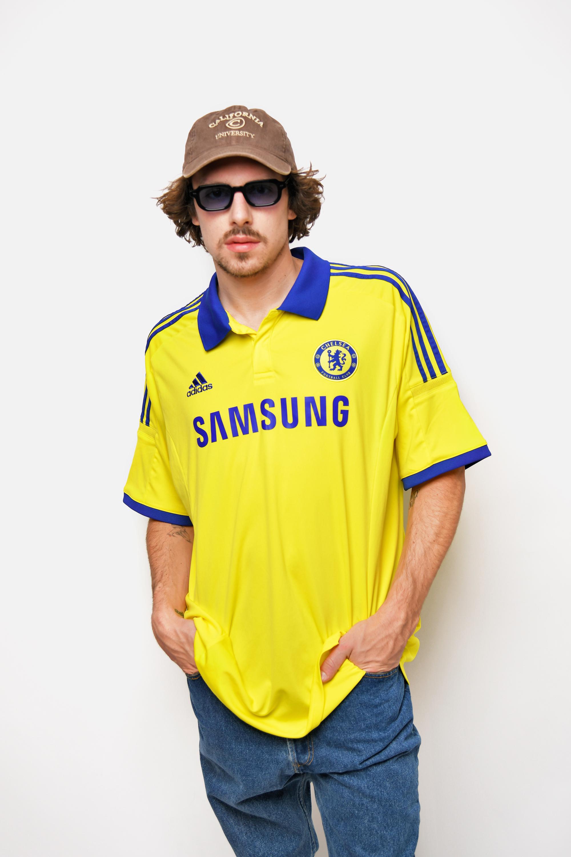 Chelsea adidas ポロシャツ イエロー Adidas Away Chelsea Jersey With Samsung Sponsor Logo Print