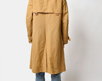 Classic Vintage 90s Brown Trench Coat Women's | Detective Fall