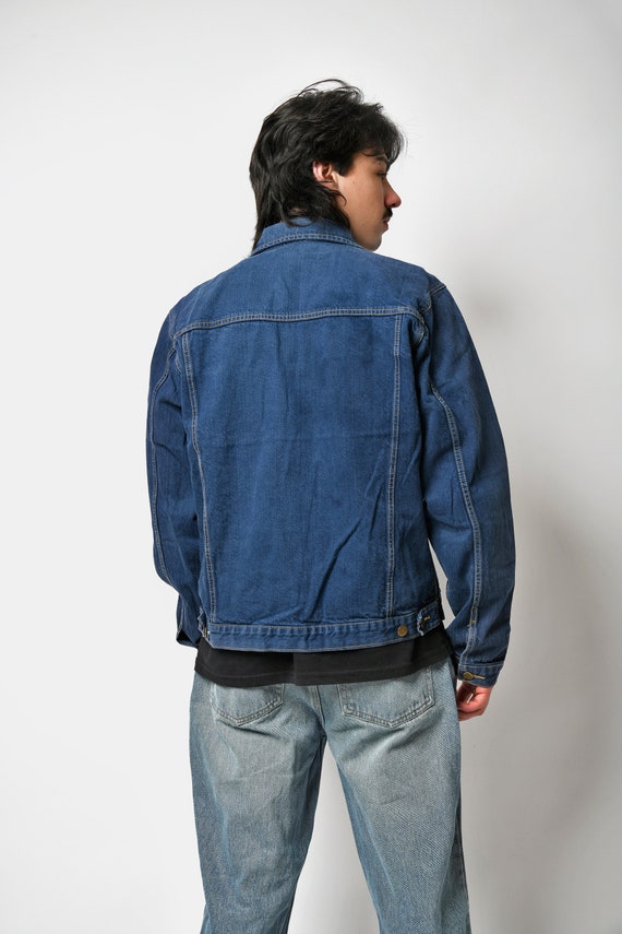 Vintage denim jacket men in dark blue wash | Old … - image 5