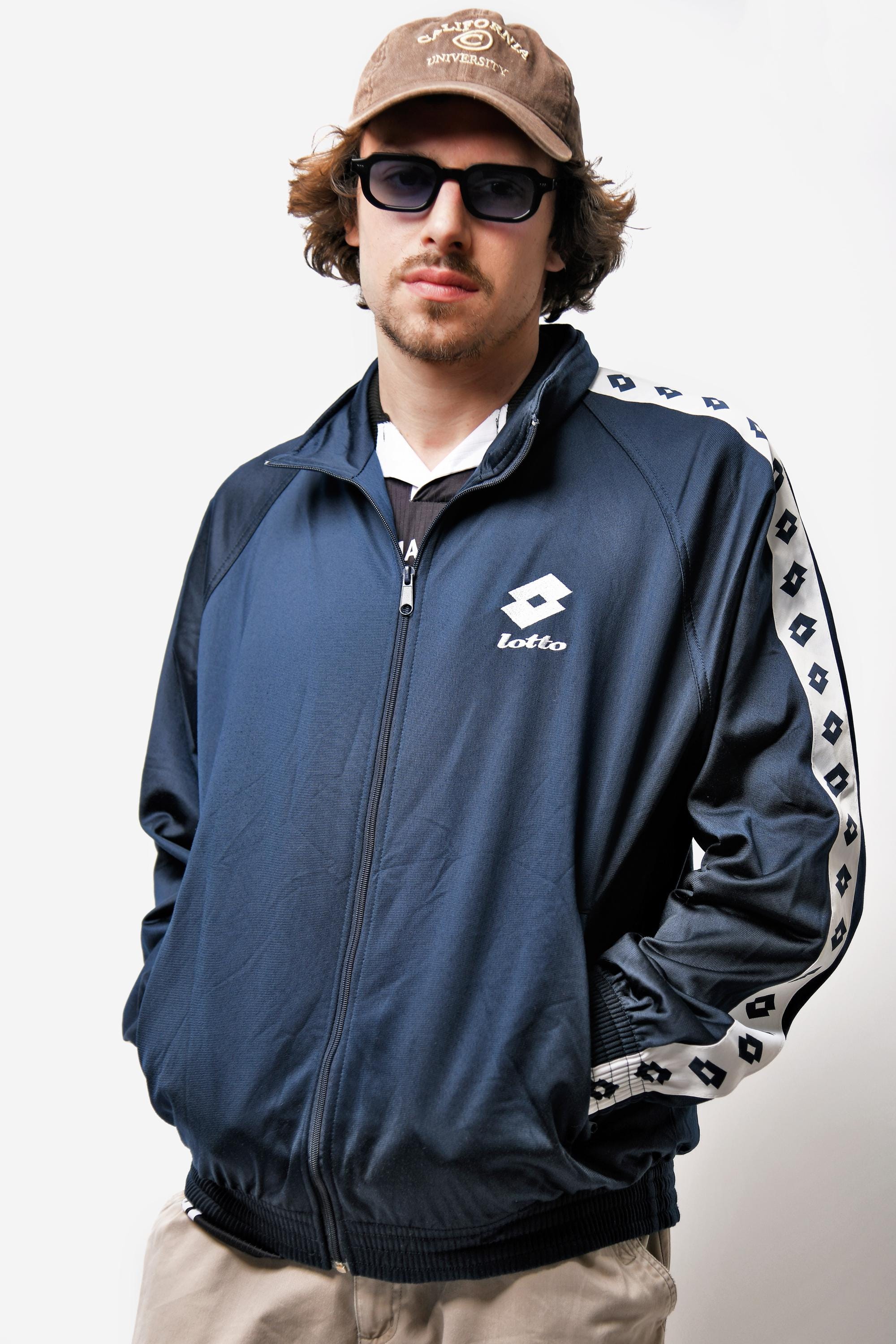 【激レア！】60s US Navy トラックジャケット Champion製 XL 90s Lotto Vintage Track Jacket Mens Navy Blue | 90s Y2K