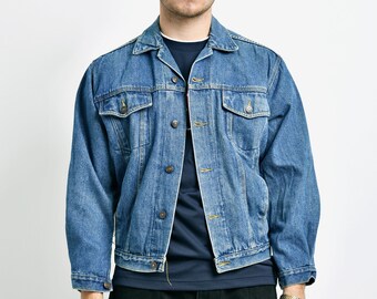 old man denim jacket
