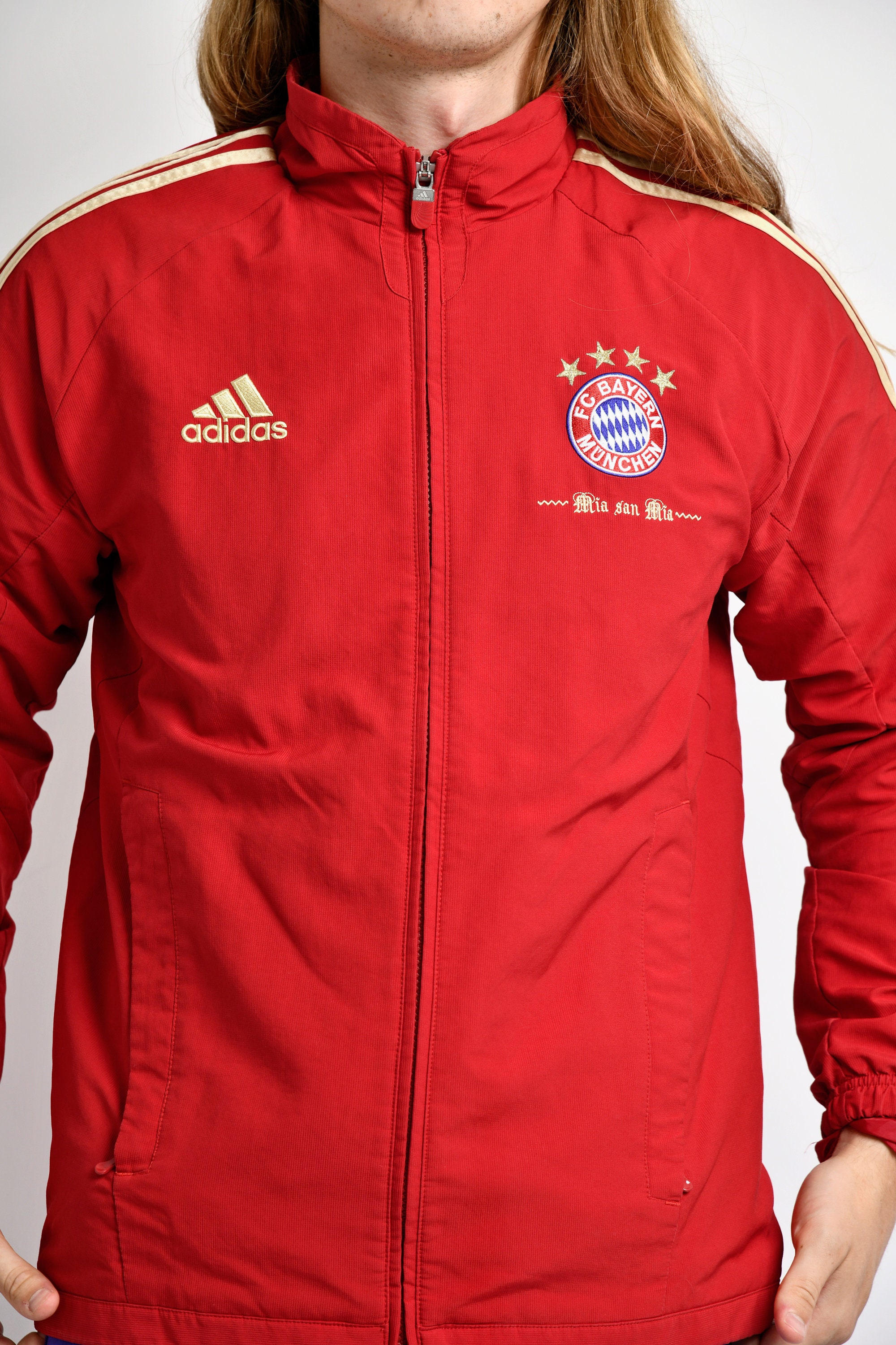 FC Bayern Munich Adidas windbreaker jacket red Men's - Etsy 日本