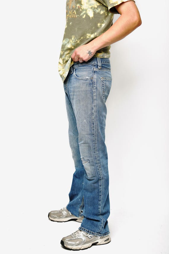 LEVI'S 512 vintage distressed flared jeans men's … - image 8