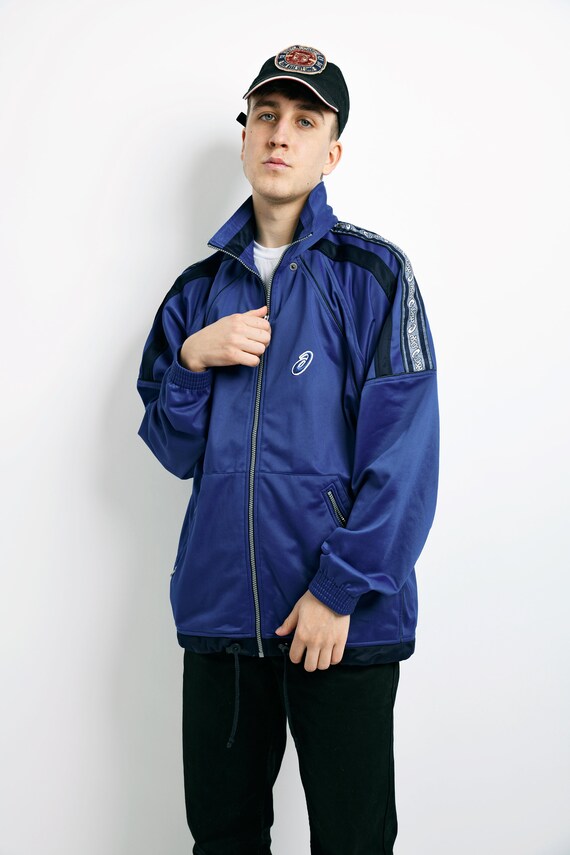 ASICS 90s Retro Sport Jacket Blue Colour Tracksuit Top - Etsy