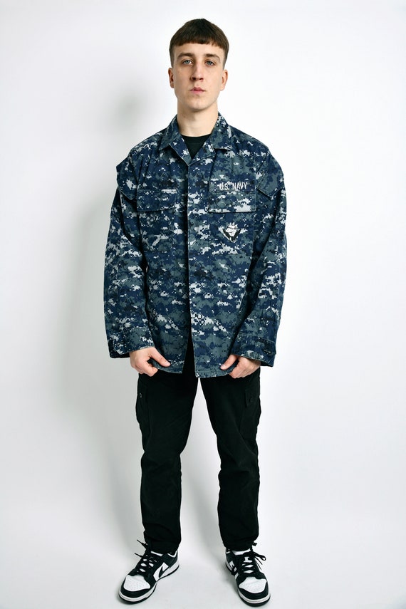 Vintage US NAVY Jacket Camo Men's Cargo Retro Coat Army - Etsy Israel