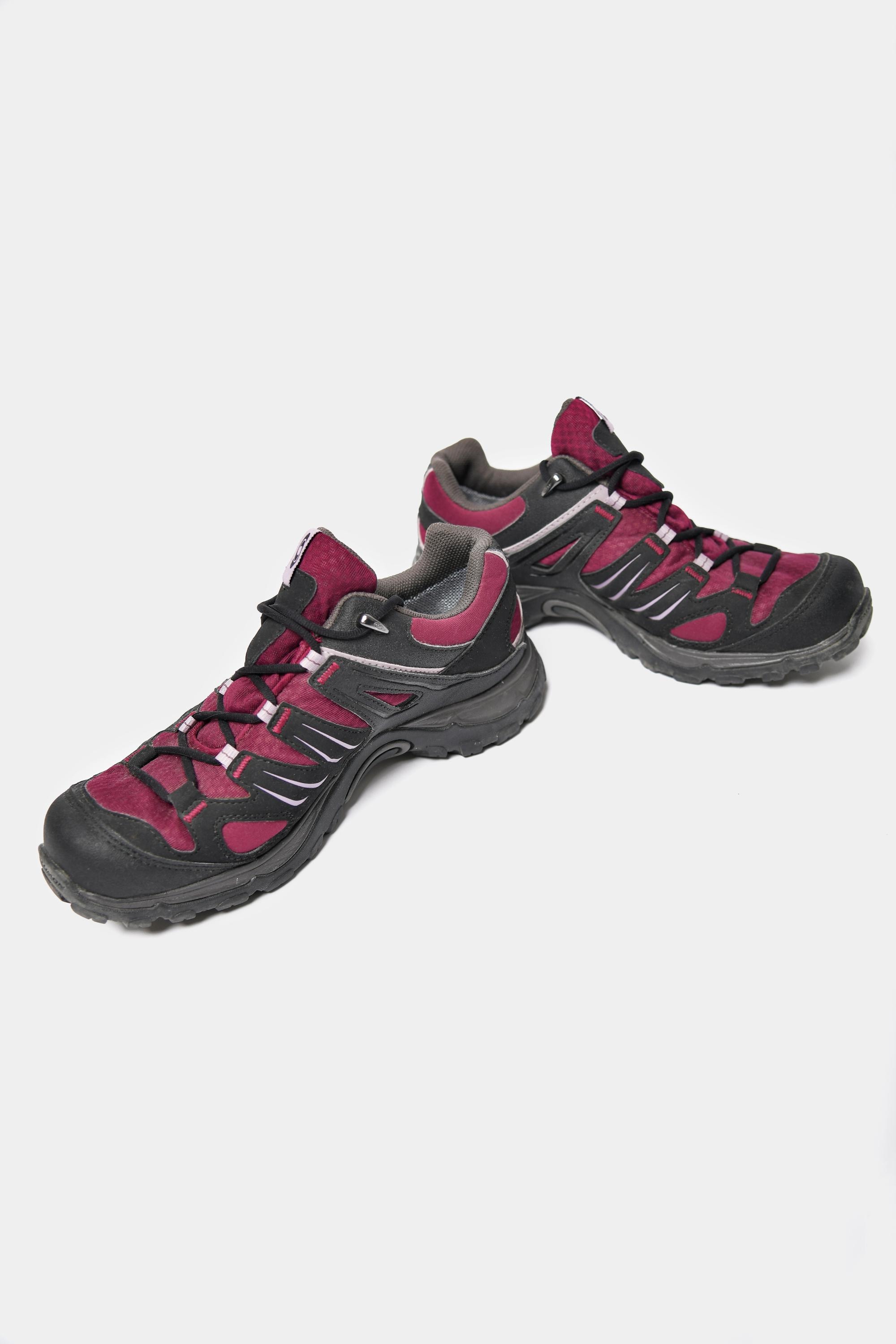 Salomon Ellipse GTX W Hiking Shoes for Women Black Burgundy Purple
