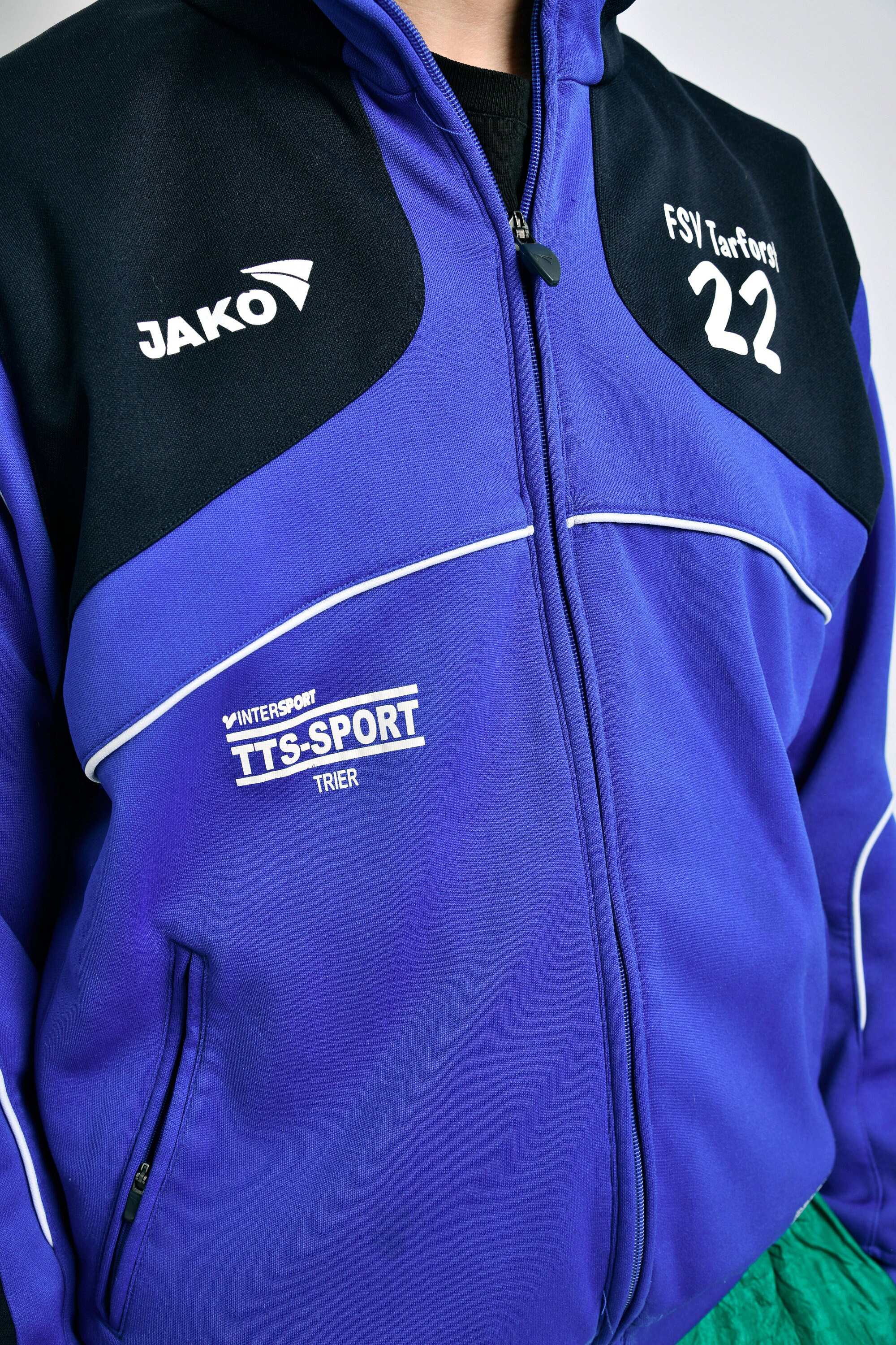Vintage Sports Jacket Men Blue Colour | 90's Style Retro