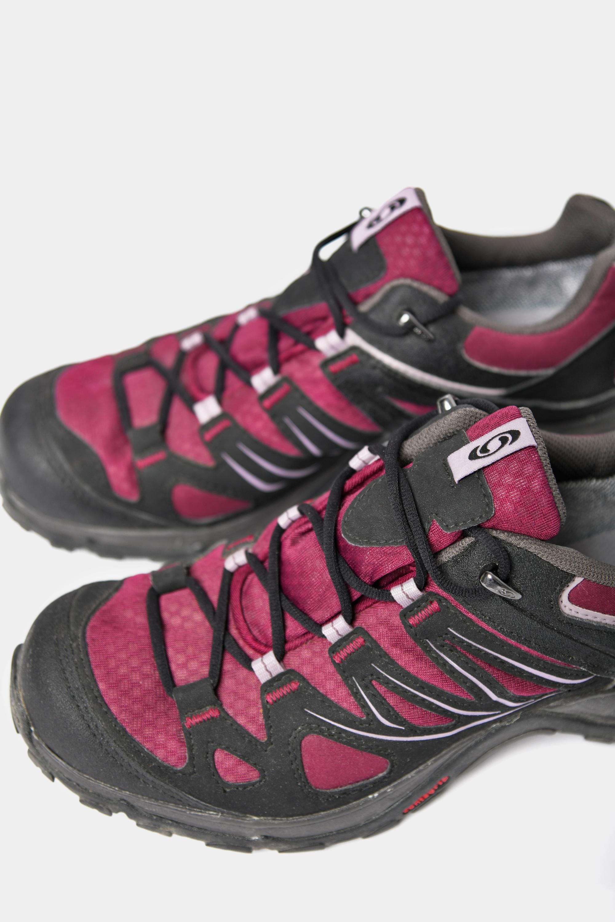 Salomon Ellipse GTX W Hiking Shoes for Women Black Burgundy Purple
