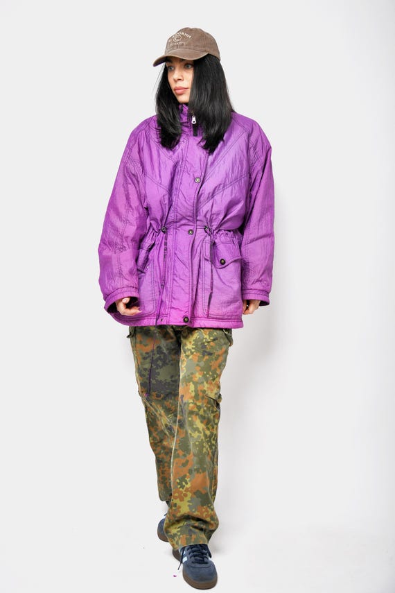 Reversible double sided shell jacket purple colou… - image 6