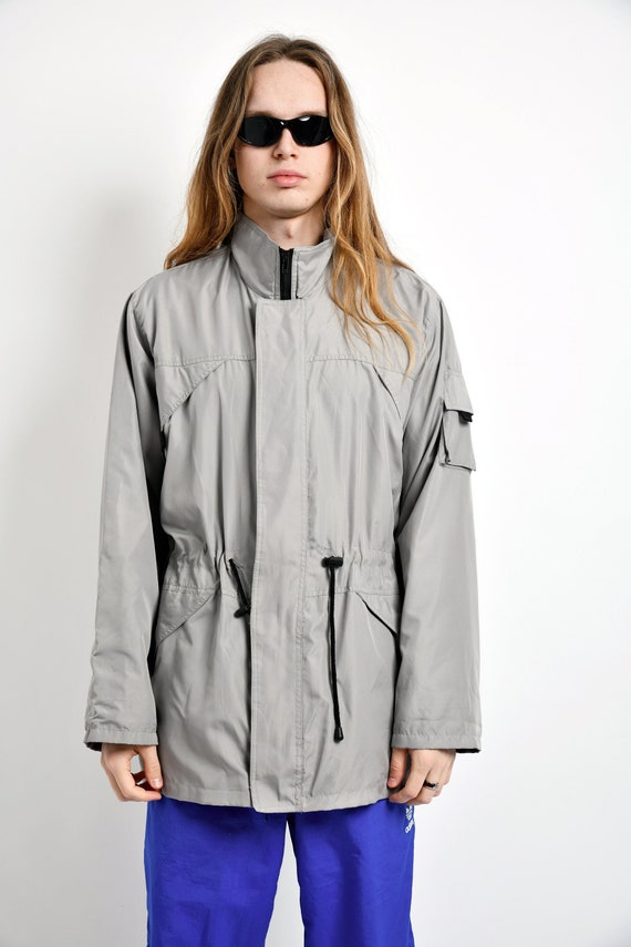 ジャケット・アウター 80s Vintage Classic Super Long Coat. Retro 80s Coat Parka Grey Colour | Warm Fall Spring Long