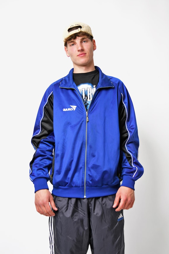 Old School Track Jacket Blue Jako | Men's Vintage 2000s Y2K