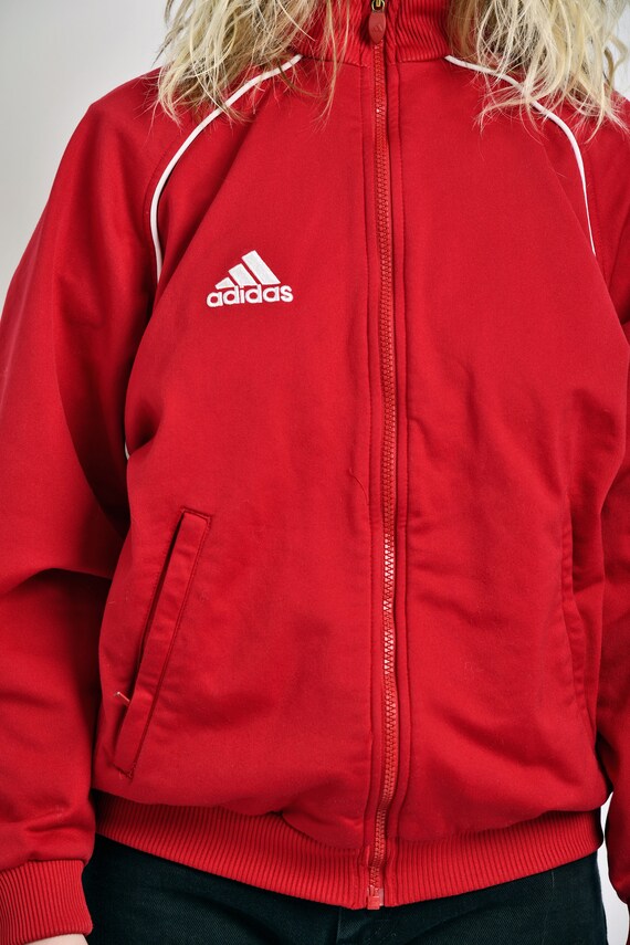 Vintage ADIDAS trainingsjack in rood Old School retro - Etsy Nederland
