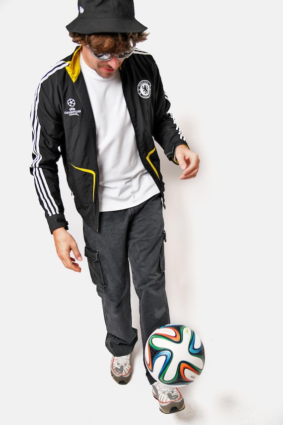 UEFA Champions League CHELSEA Adidas Windbreaker Jacket Black