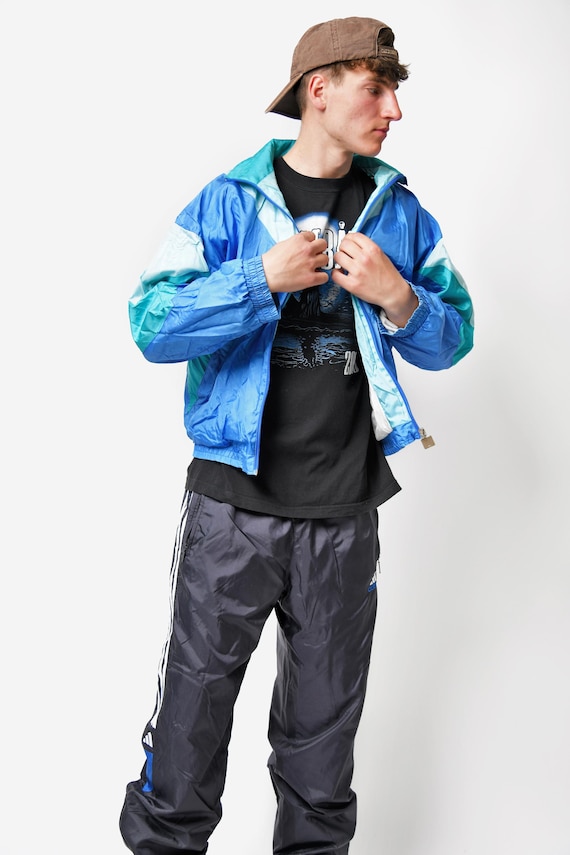 80s Windbreaker Windbreaker Fashion Mens Track Suit 80s Mens