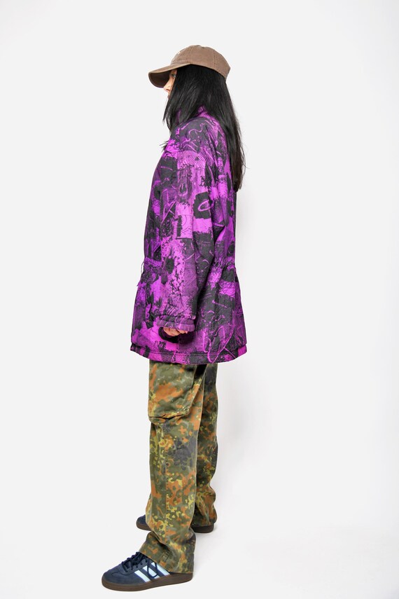 Reversible double sided shell jacket purple colou… - image 3