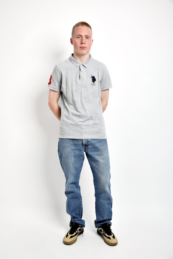 U.S. Grand Polo T-shirt homme manches courtes avec inscription: en vente à  11.99€ sur
