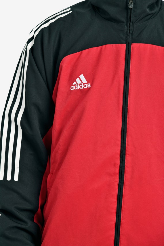 Old School ADIDAS rompevientos rojo / Chaqueta deportiva de - Etsy