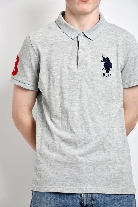 U.S. Grand Polo T-shirt homme manches courtes avec inscription: en vente à  11.99€ sur