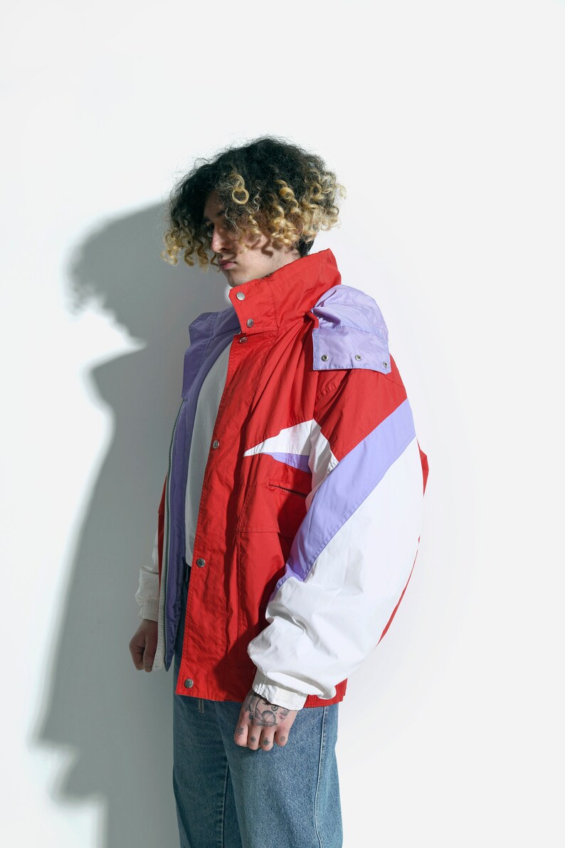 80s retro jacket mens