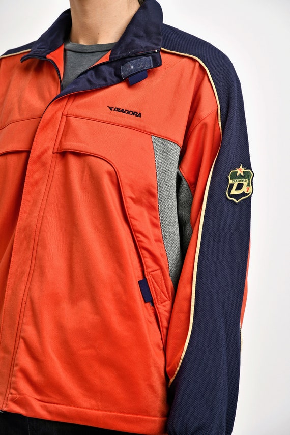 DIADORA 90s Trainingsjacke in orange Farbe unisex Old School - Etsy.de