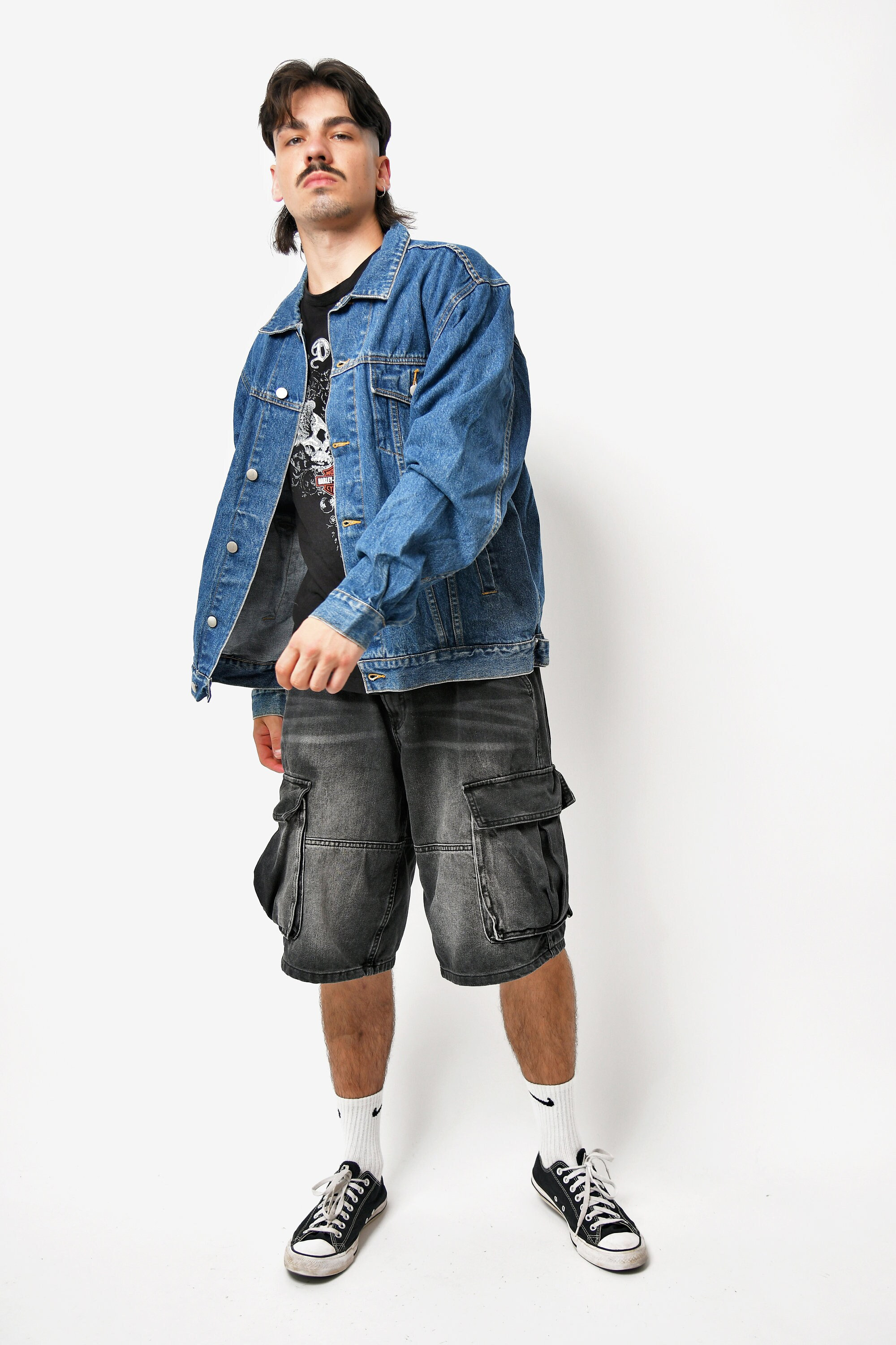 Jacques Lorant Vintage Denim Jacket Men's in Dark Wash Blue | Old