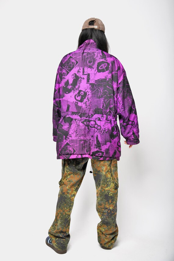 Reversible double sided shell jacket purple colou… - image 4