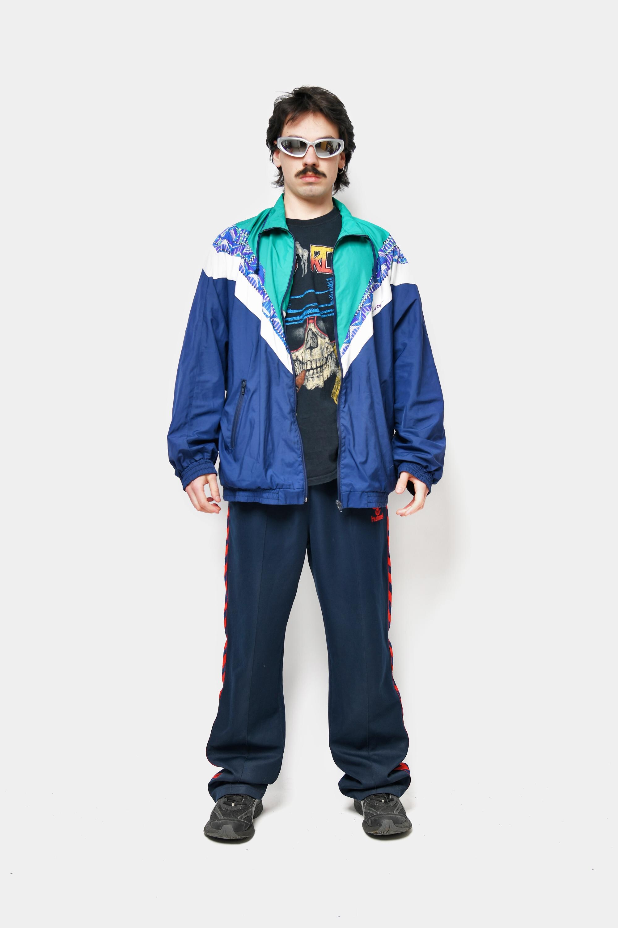 80er Jahre Trainingsanzug Set Für Paare – Retro Windbreaker Mit Zubehör, Unisex
