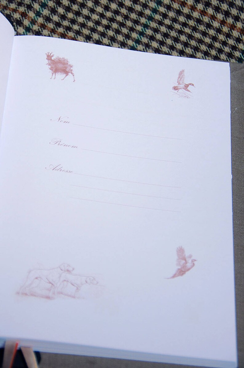 Personalized hunting book Woodcock Huntress Hunter hunting hunting hunting gift wood Saint Hubert