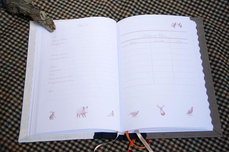 Personalized hunting book Woodcock Huntress Hunter hunting hunting hunting gift wood Saint Hubert